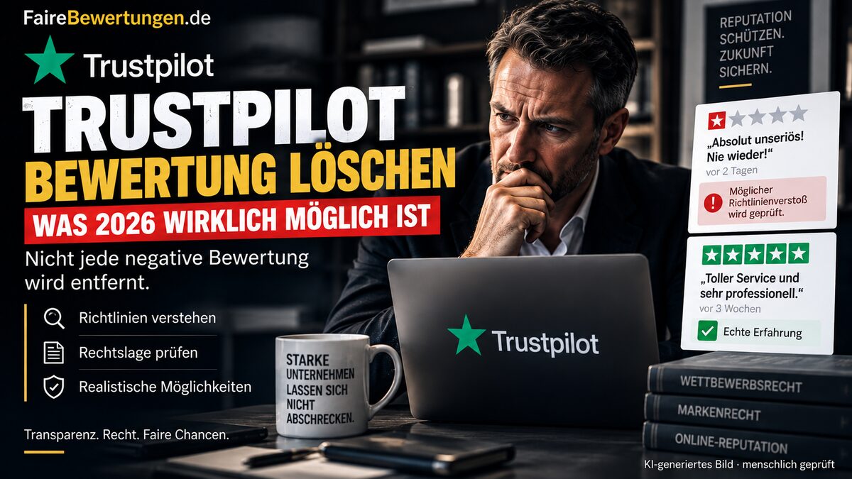 Trustpilot Bewertung löschen: Was 2026 wirklich möglich ist – und wann die Rezension bleiben darf