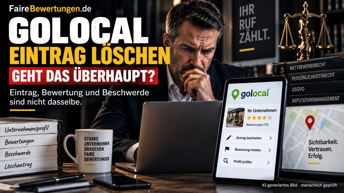 golocal Eintrag löschen: Geht das überhaupt? Was Unternehmen 2026 wirklich tun können